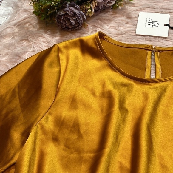 NWT DRA Los Angeles Mia Knot Top Golden Honey - Picture 5 of 14